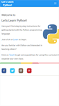 Mobile Screenshot of letslearnpython.com